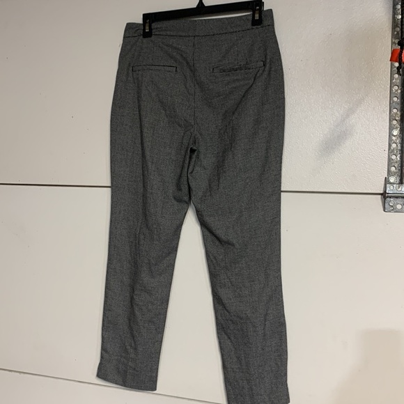 ZARA WOMENS HERRINGBONE DRESS PANT BLACK WHITE 6 - Picture 4 of 6